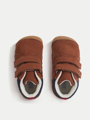Start-Rite Baby Pip Nubuck Pre-Walking Double Rip-Tape Brown Boots - Image 5 of 6
