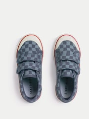 Start-Rite Kids  Blue Kicks Rip Tape Washable Closed Canvas Shoes - Image 5 of 6