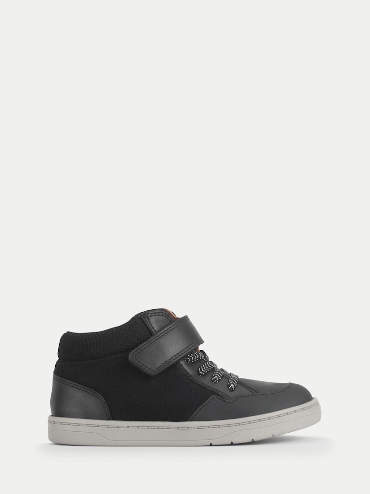Start-Rite Kids Orbit Casual Rip-Tape Laced Low Black Boots - Image 1 of 6