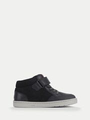 Start-Rite Kids Orbit Casual Rip-Tape Laced Low Black Boots - Image 2 of 6