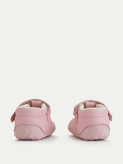 Start-Rite Baby Girls Pink Tumble Leather T Bar Rip Tape Pre Walkers Shoes - Image 4 of 6