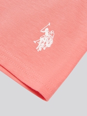 U.S. Polo Assn White Print T-Shirt & Jersey Shorts Set - Image 3 of 5