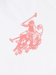 U.S. Polo Assn White Print T-Shirt & Jersey Shorts Set - Image 4 of 5