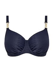 Fantasie Blue Azores Underwire Gathered Full Cup Bikini Top - Image 3 of 3