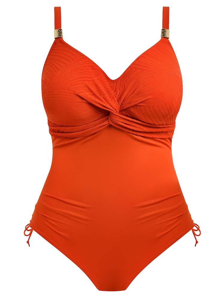 Fantasie Orange Full Cup Ottawa Underwire Twist Front Swimsuit - Image 4 of 4