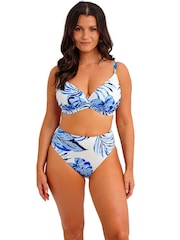 Fantasie White Plunge Kefalonia Underwire Gathered Full Cup Bikini Top - Image 1 of 6