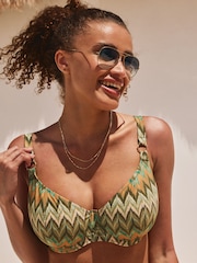 Freya Green Arizona Wave Underwire Plunge Bikini Top - Image 1 of 5