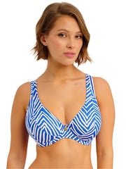 Freya Blue Fiji Falls Underwire High Apex Bikini Top - Image 1 of 5