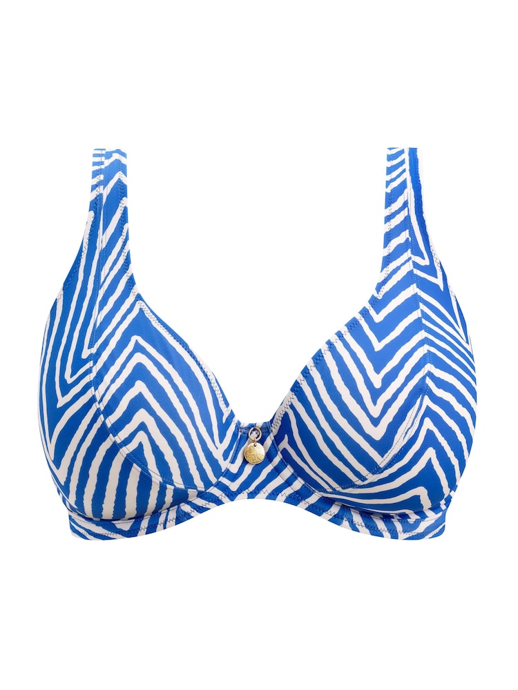 Freya Blue Fiji Falls Underwire High Apex Bikini Top - Image 5 of 5