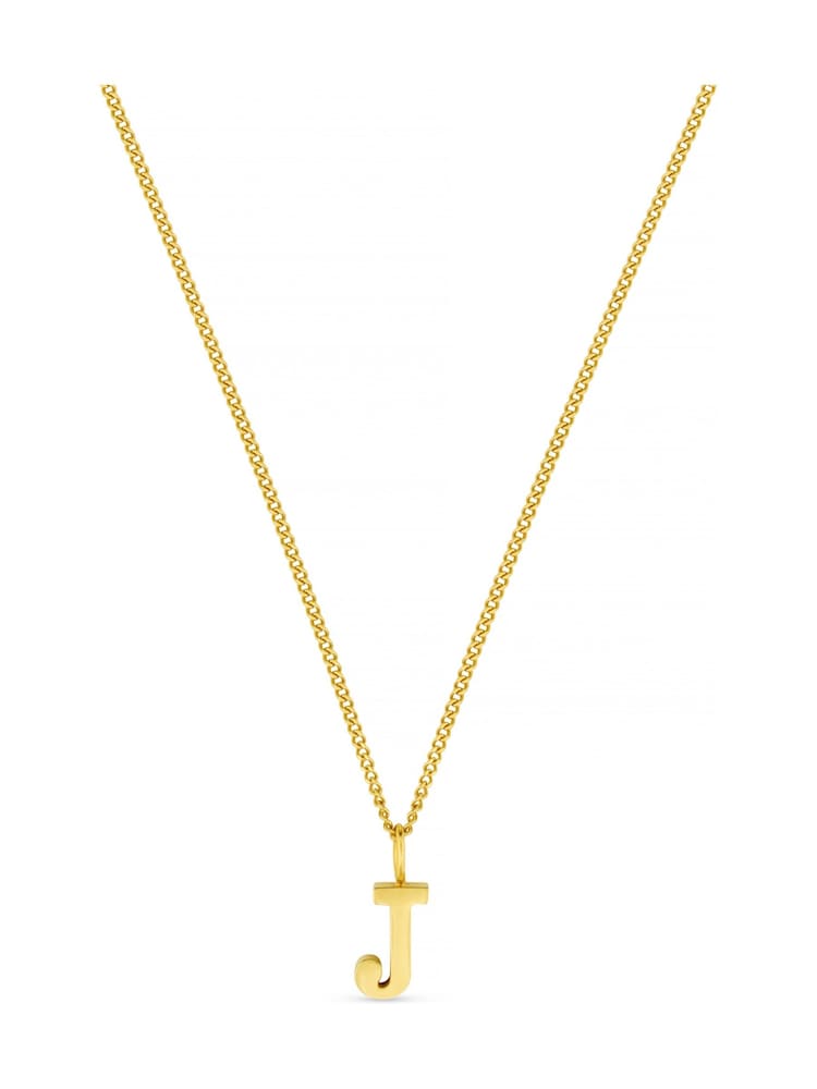 Orelia Luxe Gold Tone J Initial Waterproof Necklace with Giftbox - Image 1 of 3