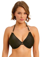 Freya Black Arizona Wave Underwire Halter Bikini Top - Image 3 of 5