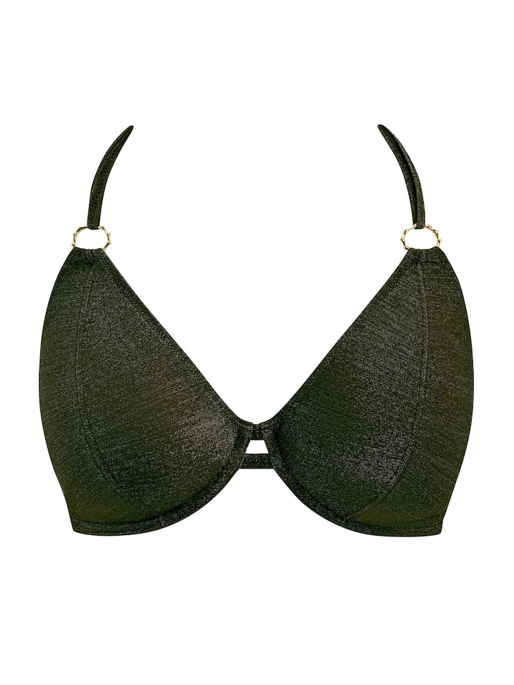 Freya Black Arizona Wave Underwire Halter Bikini Top - Image 5 of 5