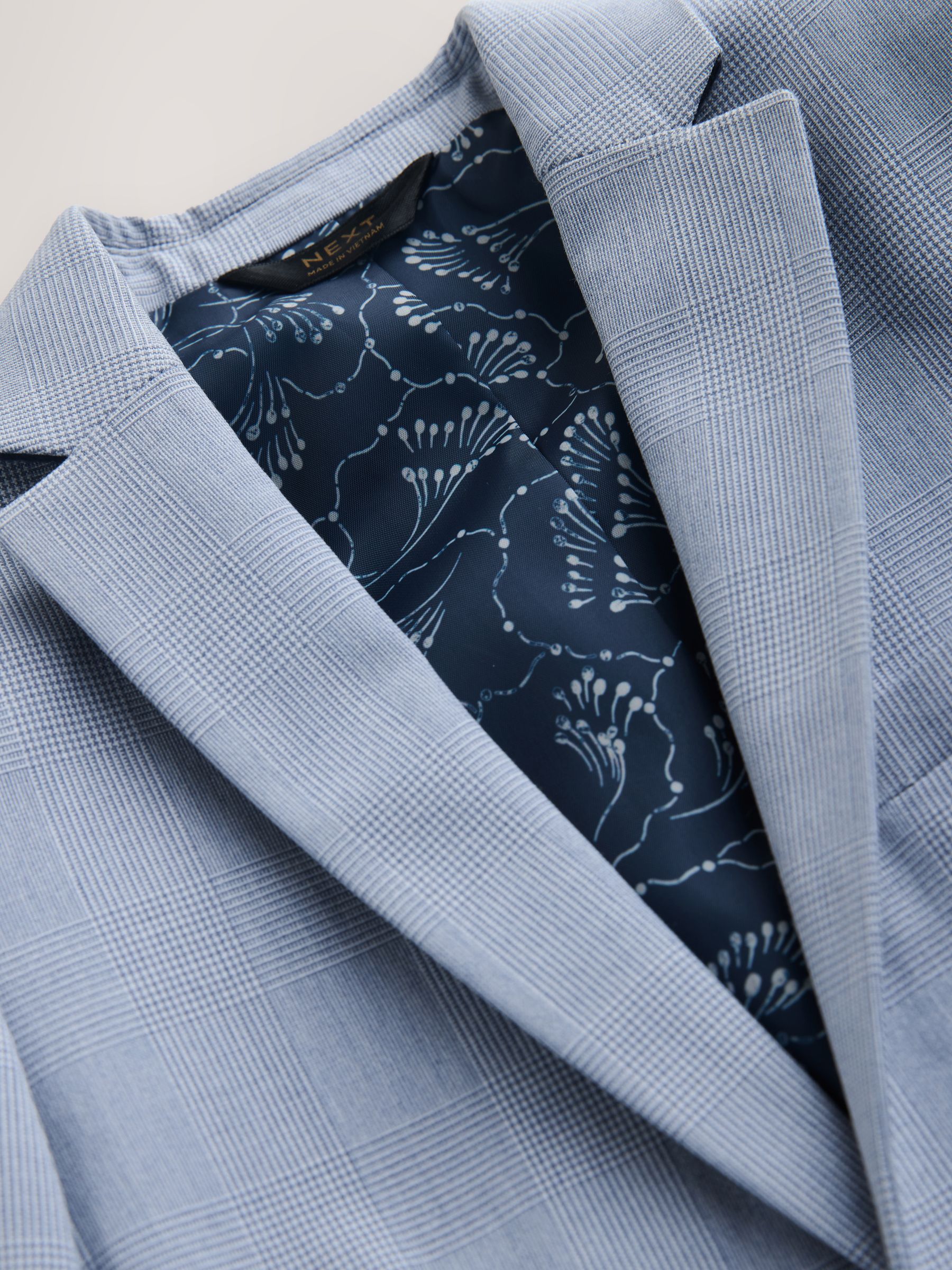 Buy Light Blue Check Suit Jacket (12mths-16yrs) from Next Lithuania