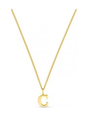 Orelia Luxe Gold Tone C Initial Waterproof Necklace with Giftbox - Image 1 of 3