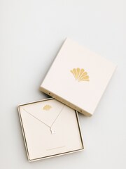 Orelia Luxe Gold Tone L Initial Waterproof Necklace with Giftbox - Image 3 of 3