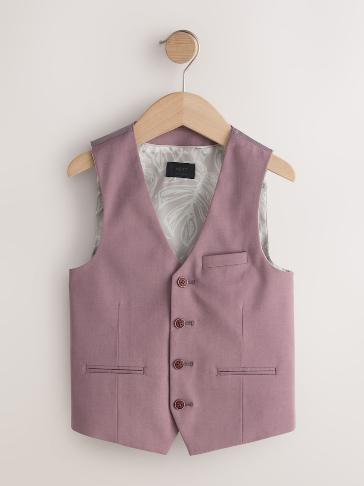 Mauve Purple Waistcoat (3-16yrs) - Image 1 of 6