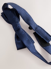Navy Polka Dot Bow Tie (3-16yrs) - Image 2 of 2