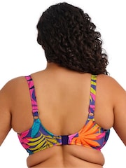 Elomi Blue Porto Rafti Underwire Plunge Bikini Top - Image 3 of 4