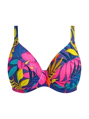 Elomi Blue Porto Rafti Underwire Plunge Bikini Top - Image 4 of 4