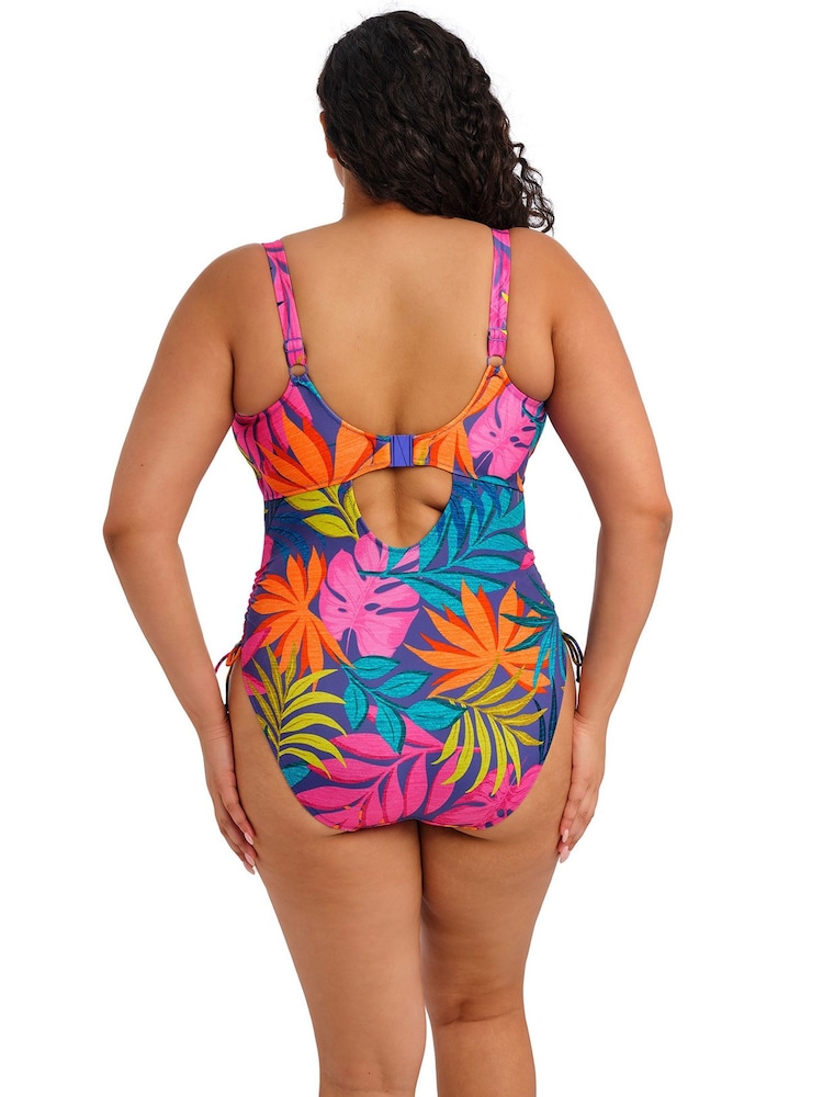 Elomi Blue Porto Rafti Non Wired Swimsuit - Image 2 of 5