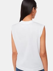 Whistles White Edie Sleeveless Vest - Image 2 of 5