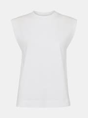 Whistles White Edie Sleeveless Vest - Image 5 of 5