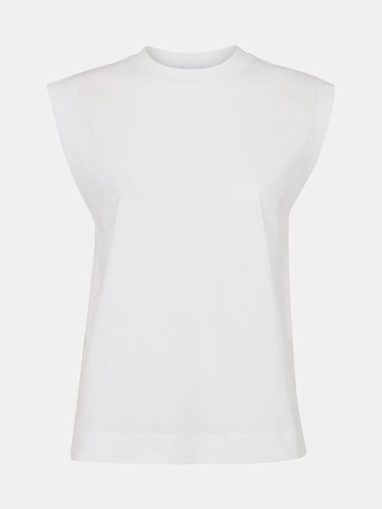 Whistles White Edie Sleeveless Vest - Image 5 of 5