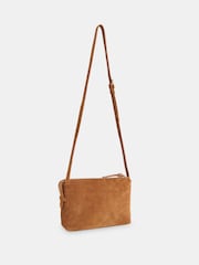 Whistles Brown Kaia Zip Top Cross-Body Bag - Image 2 of 5