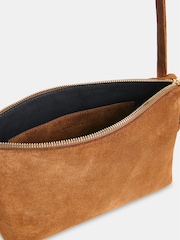 Whistles Brown Kaia Zip Top Cross-Body Bag - Image 3 of 5