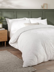 Duvet Day White Seville Leaf Tufted Soft Touch Duvet Set - Image 1 of 3