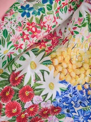 Lucy Tiffney Pink Periwinkle Floral Quilted Velvet Bedspread - Image 4 of 8