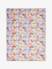 Lucy Tiffney Pink Periwinkle Floral Quilted Velvet Bedspread - Image 6 of 8
