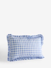 Lucy Tiffney Set of 2 Purple Ruffle 180 Thread Count Pillowcases - Image 2 of 2