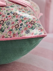Cath Kidston Pink Ditsy Bows Cotton Cushion - Image 4 of 6