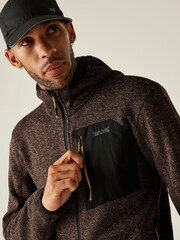 Regatta Brown Hooded Newhill Fleece - Image 1 of 7