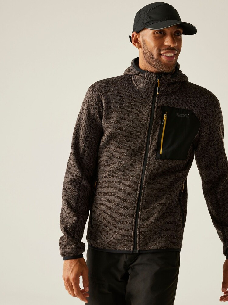 Regatta Brown Hooded Newhill Fleece - Image 2 of 7