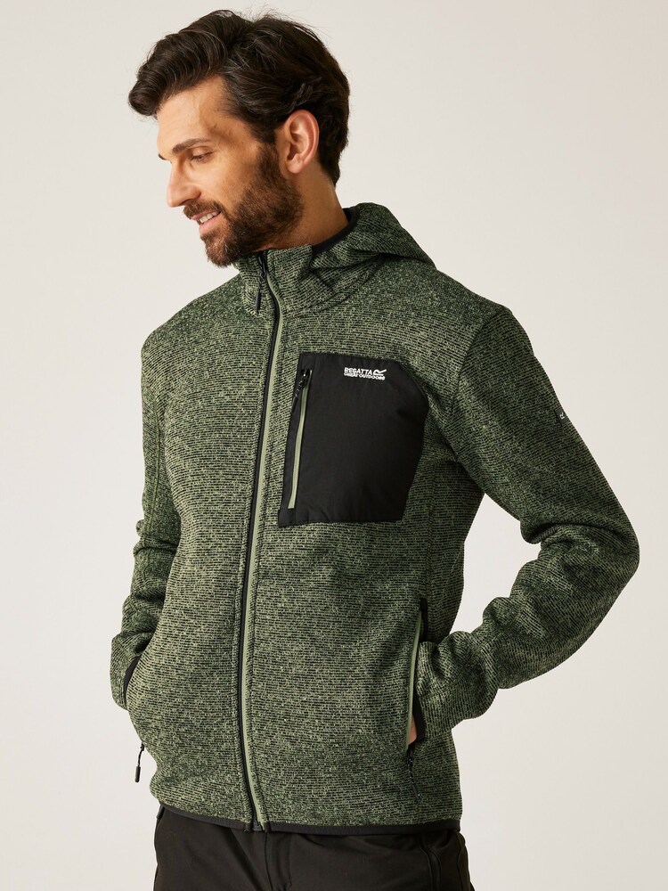 Regatta Green Hooded Newhill Fleece - Image 1 of 9