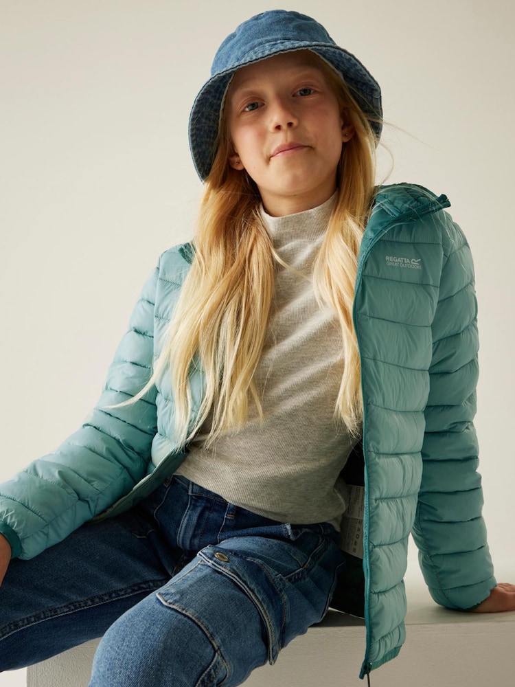 Regatta Green Jnr Hooded Marizion Midweight Coat - Image 1 of 9