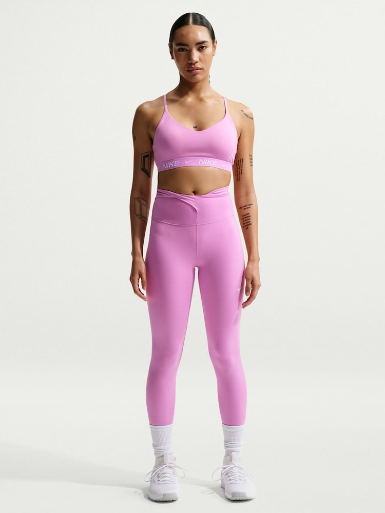 Nike Magenta Pink Indy Light Support Padded Adjustable Sports Bra - Image 1 of 5 Nike Magenta Pink Indy Light Support Padded Adjustable Sports Bra - Image 1 of 5