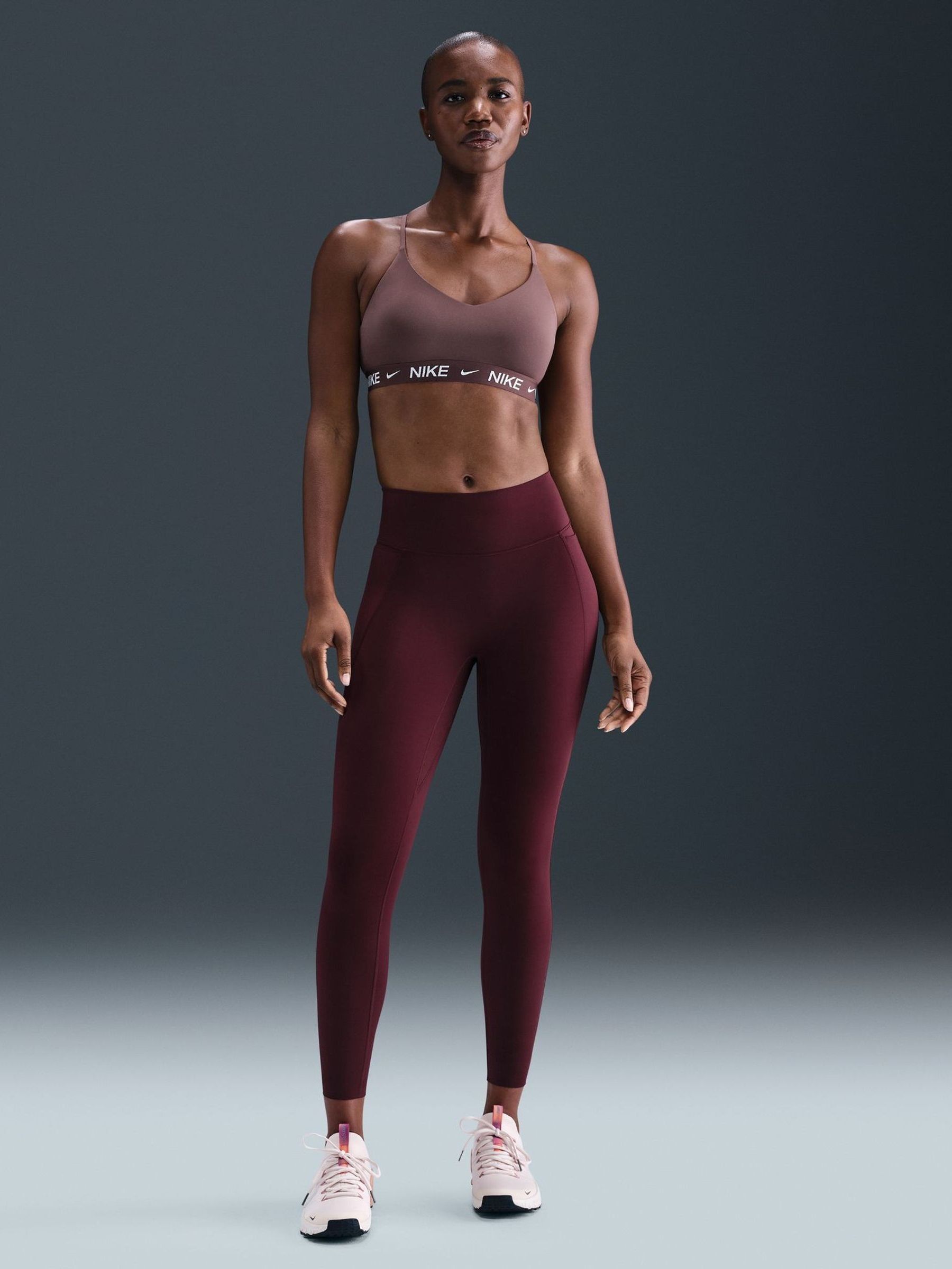 nike brown sports bra