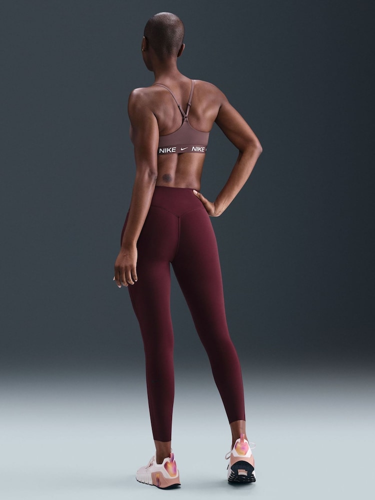 Nike Tattoo Brown Indy Light Support Padded Adjustable Sports Bra - Image 2 of 5