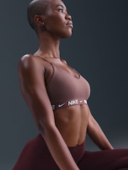 Nike Tattoo Brown Indy Light Support Padded Adjustable Sports Bra - Image 5 of 5