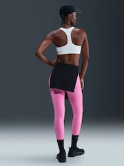 Nike White Swoosh Medium Support Non-Padded Sports Bra - Image 2 of 5