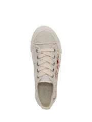 Blowfish Malibu Regular Fit Cream Sadie Sun Lace-Up Trainers - Image 6 of 7
