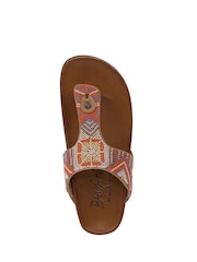 Orange - Blowfish Malibu Regular Fit Orange Lyric Toe Post Sandals - Bild 5 von 7