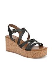 Blowfish Malibu Regular Fit Gold Aurora Wedge Sandals - Image 3 of 7