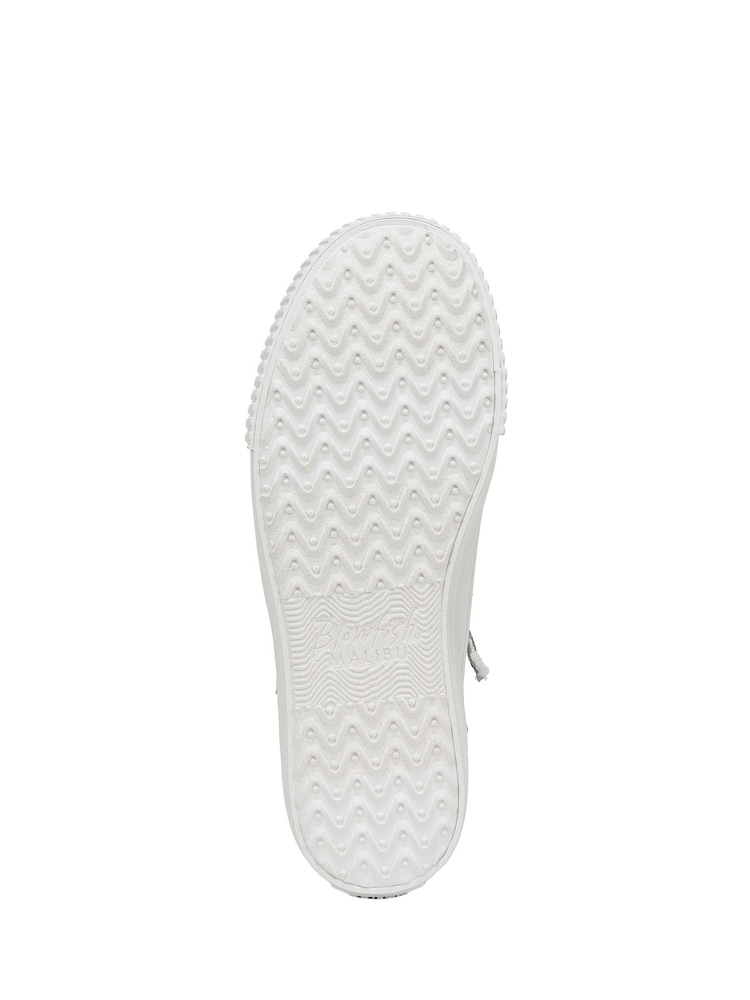 Blowfish Malibu Regular Fit Blue Alex Slip-On Trainers - Image 7 of 7