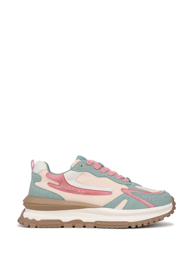 Blowfish Malibu Regular Fit Green Leo Lace-Up Trainers - Image 1 of 7