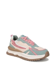 Blowfish Malibu Regular Fit Green Leo Lace-Up Trainers - Image 3 of 7