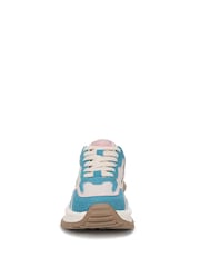 Blau - Blowfish Malibu Regular Fit Green Leo Lace-Up Trainers - Bild 4 von 7